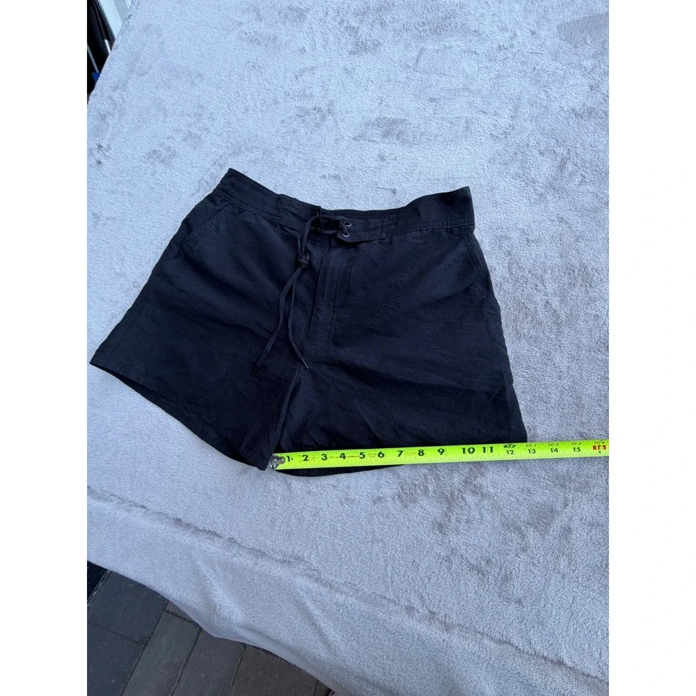 Catalina Board Shorts Womens L 12-14 Black Drawstring Swim Trunks